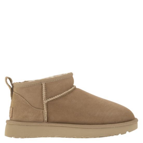Ugg Classic Ultra Mini Ankle Boots Sand Suede Women’s