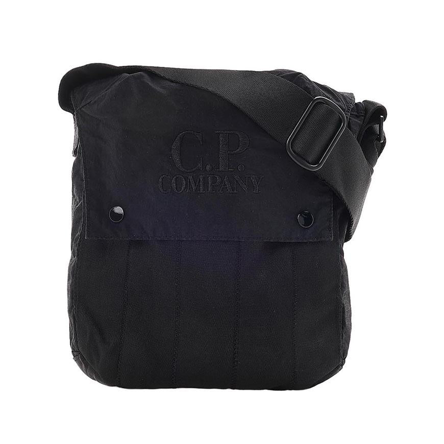 CP Company Paper Touch Shoulder Bag Black Crossbody for Men
