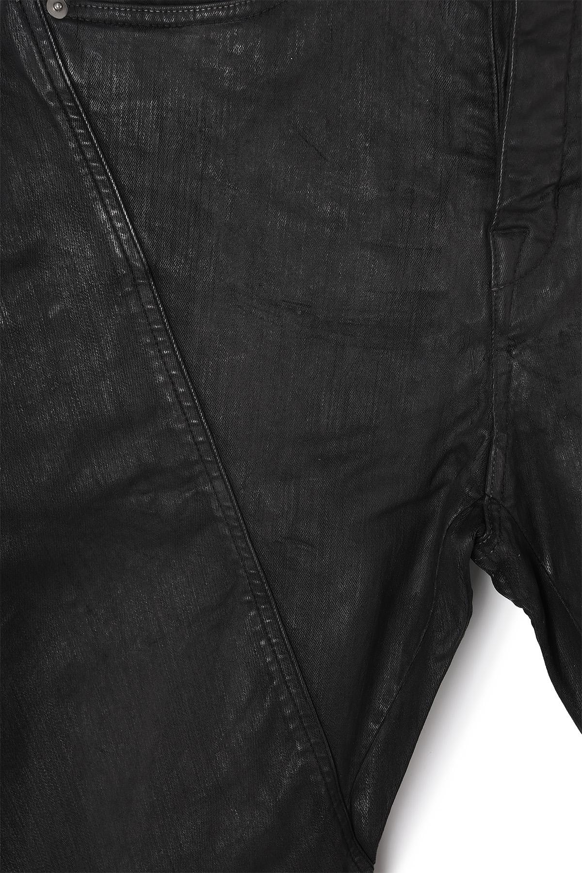 Rick Owens DRKSHDW Bias Bootcut Jeans Deep Black Stretch Denim