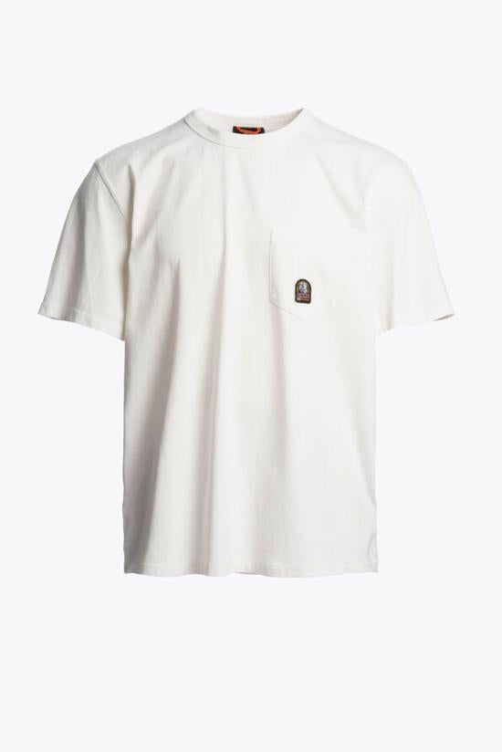 Parajumpers Star White Short Sleeve T-Shirt for Men PMTSRJ 01290