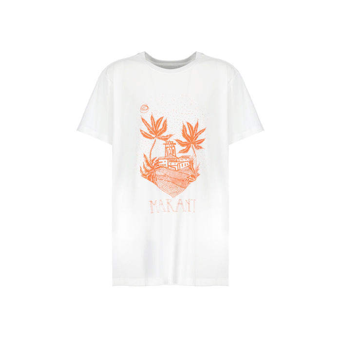 Isabel Marant Zapper Logo T-Shirt White Men’s Cotton Tee