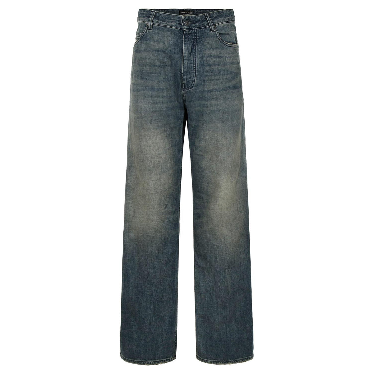 BALENCIAGA Blue Relaxed Fit Denim Jeans for Men 851351 TTW76 3394