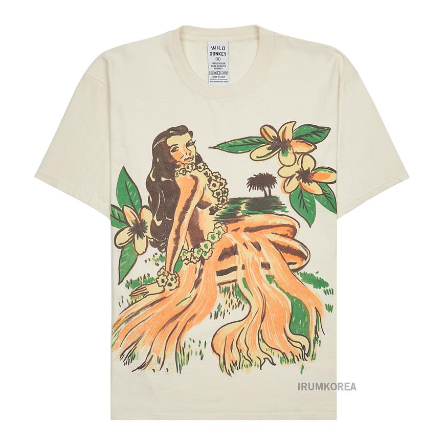 Wild Donkey Unisex Hawaiian Tea Dyed T-Shirt