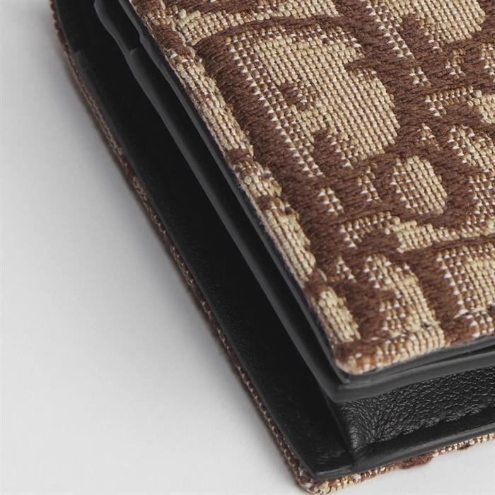 DIOR Business Card Holder Leather Wallet Black Men’s