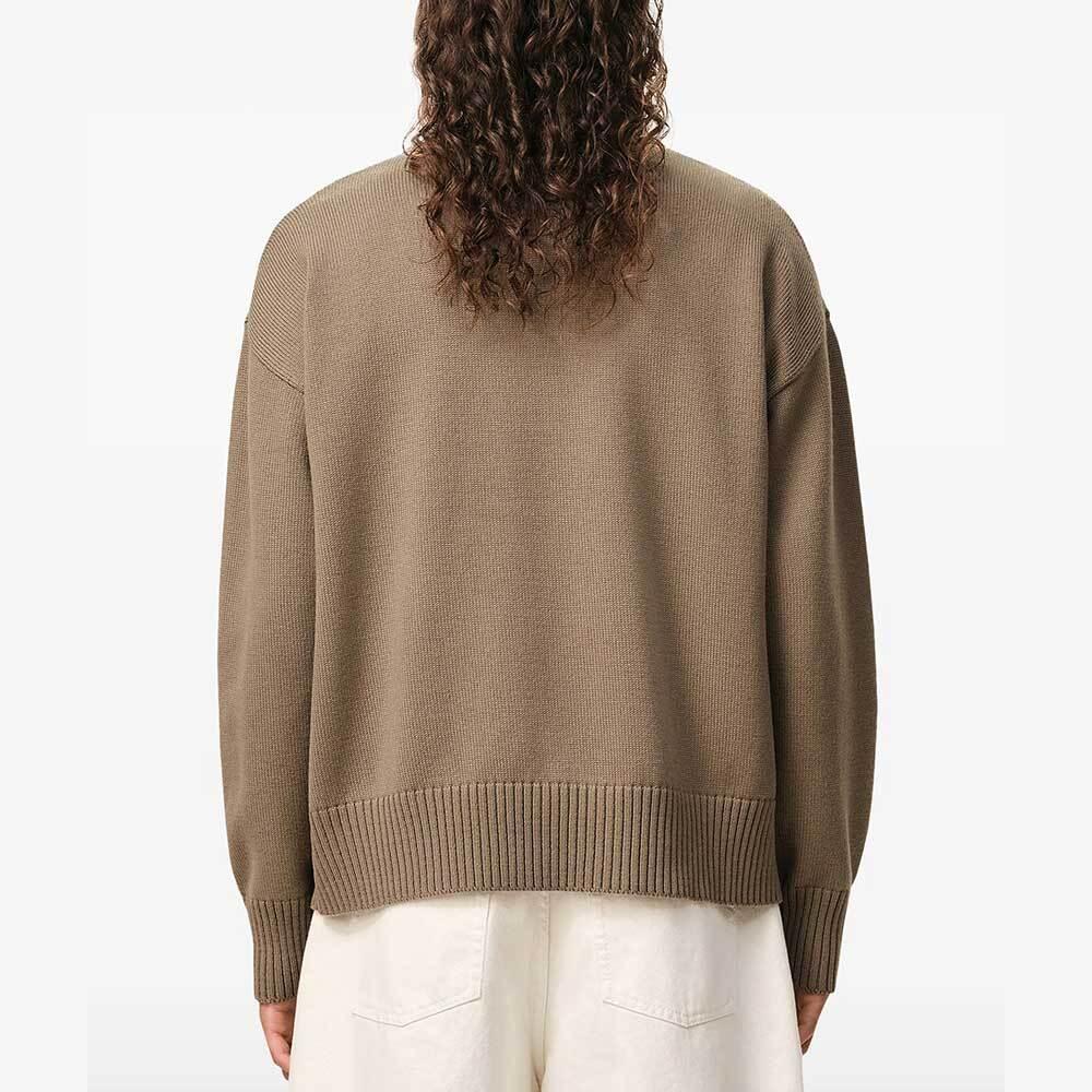 AMI Wool Cotton Crewneck Ami de Coeur Sweater