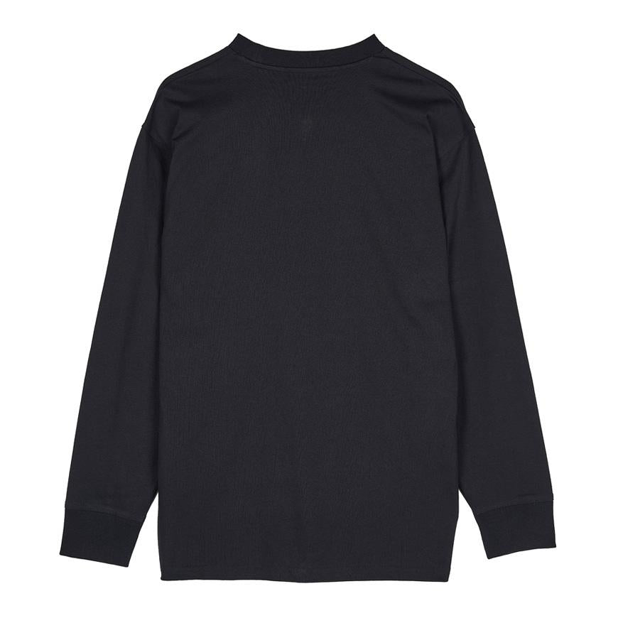 CARHARTT WIP American Script Long Sleeve T-Shirt Men Navy Cotton