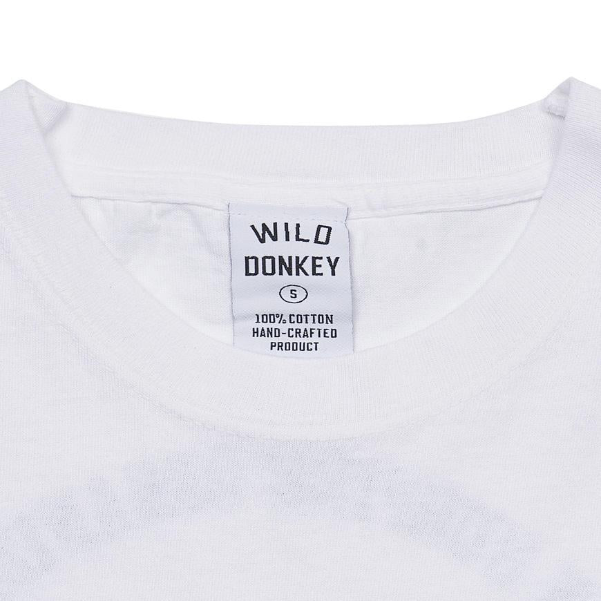 Wild Donkey White JSO Logo Short Sleeve T-Shirt for Men