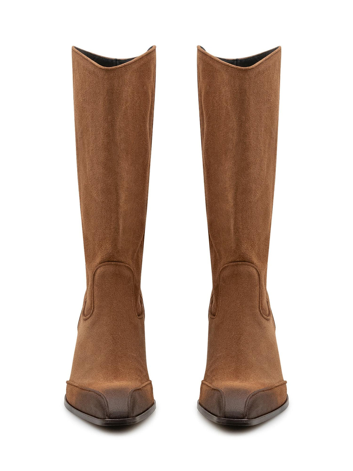 DIESEL Leather Mid-Calf Boots Black Women’s