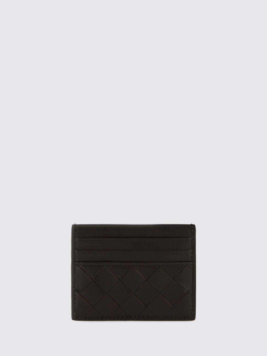 Bottega Veneta Brown Leather Card Holder Wallet