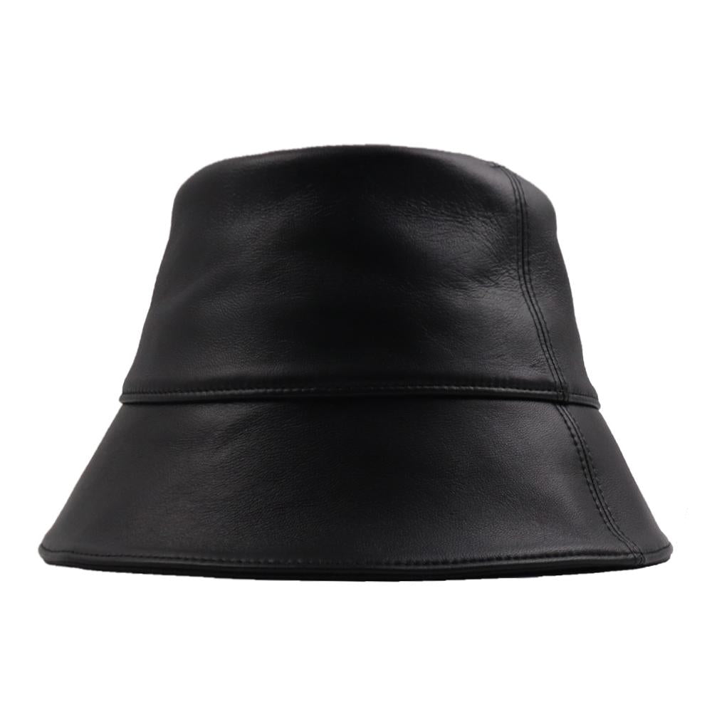 HELEN KAMINSKI Farmer Leather Bucket Hat HAT52100 BLACK