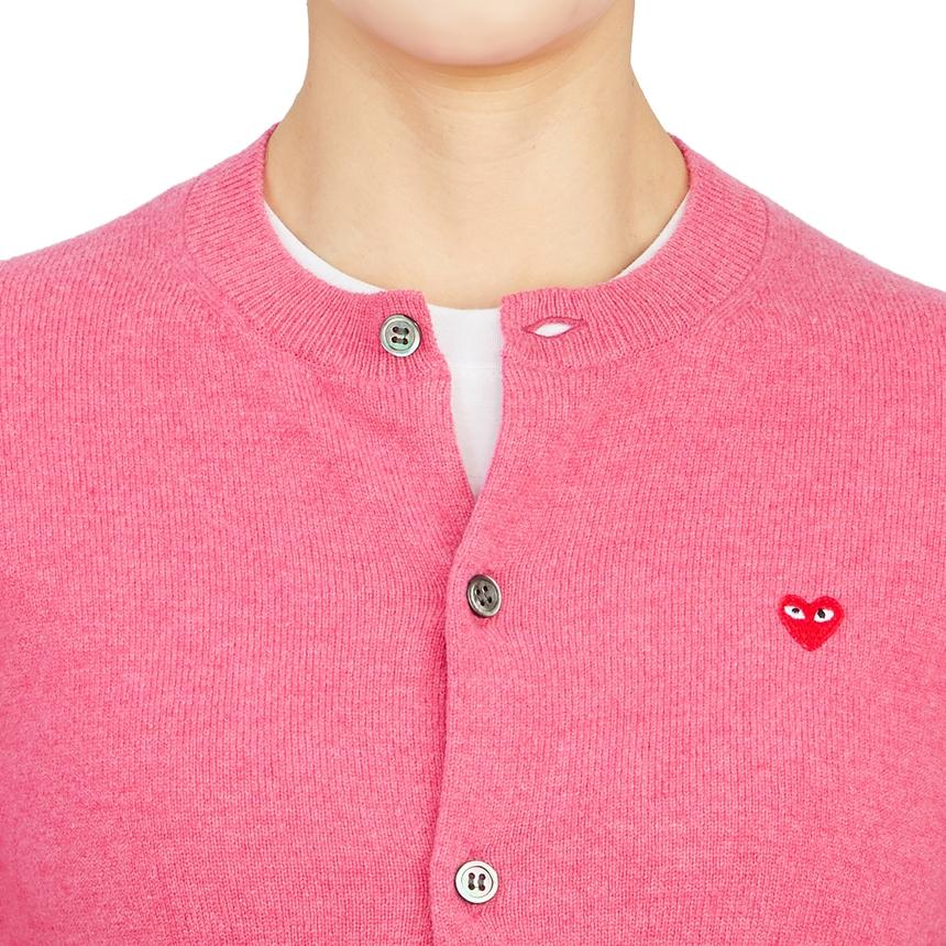 Comme des Garcons Mini Red Heart Patch Women’s Cardigan AZ N079 051 4