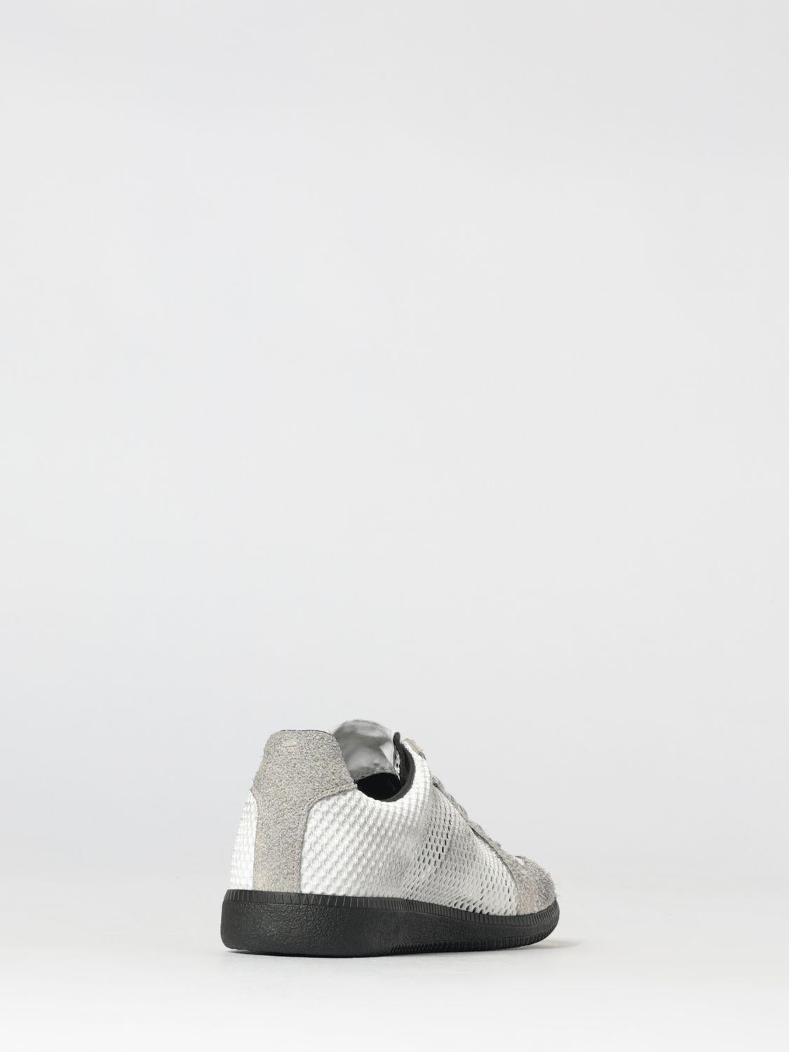 Maison Margiela White Leather Low-Top Sneakers