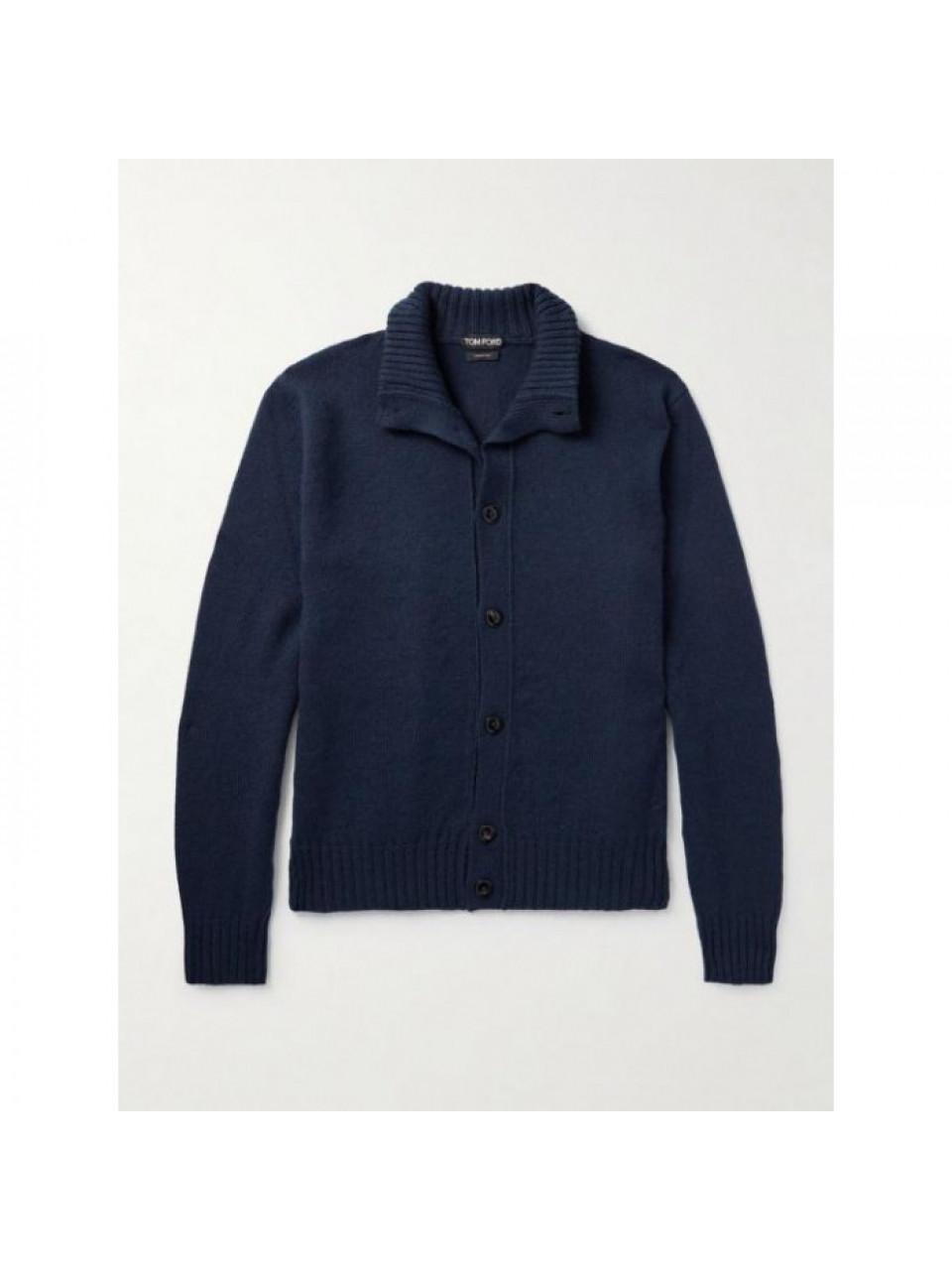 TOM FORD Wool Cashmere Mohair Button Cardigan Jacket KBL010 YMW069F24 HB900