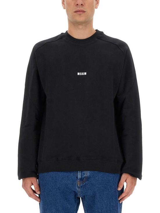 MSGM Long Sleeve Sweatshirt for Men 2000MM50320000099 NERO DOM