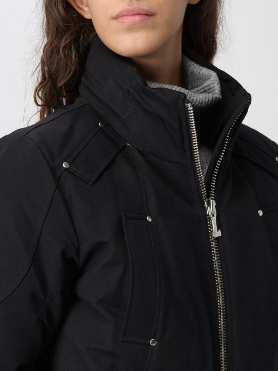 Moose Knuckles Original Debbie Shearling Trim Bomber Jac M35LB002S 305 BLACK DOM