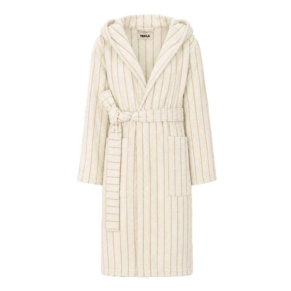 TEKLA Terry Siena Stripe Hooded Robe Bath Gown HBTH 26