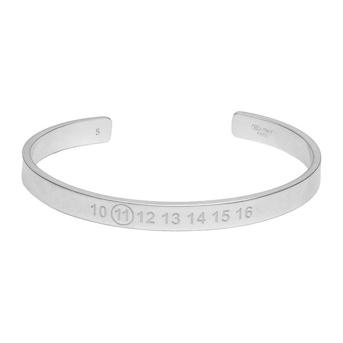 Maison Margiela Silver Numerical Logo Bracelet