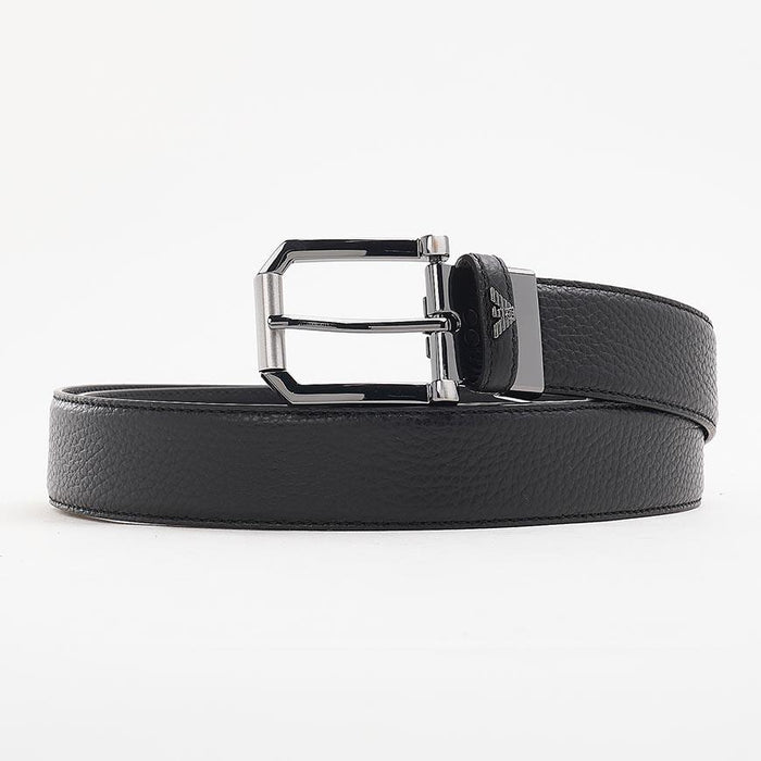 Emporio Armani Men’s Leather Belt Black
