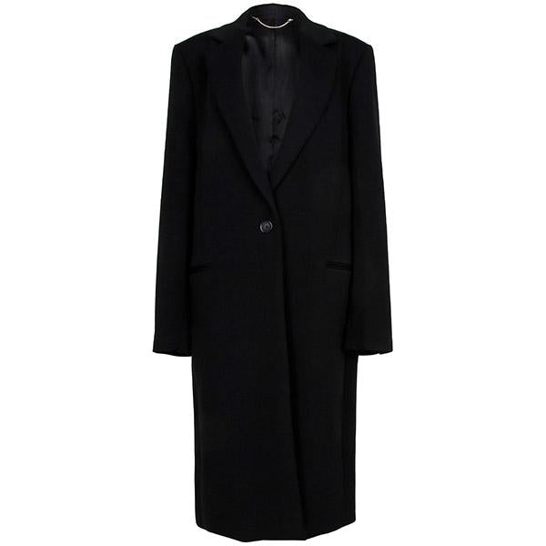 Toteme Black Classic Tailored Coat WRO0198 FB0412 001