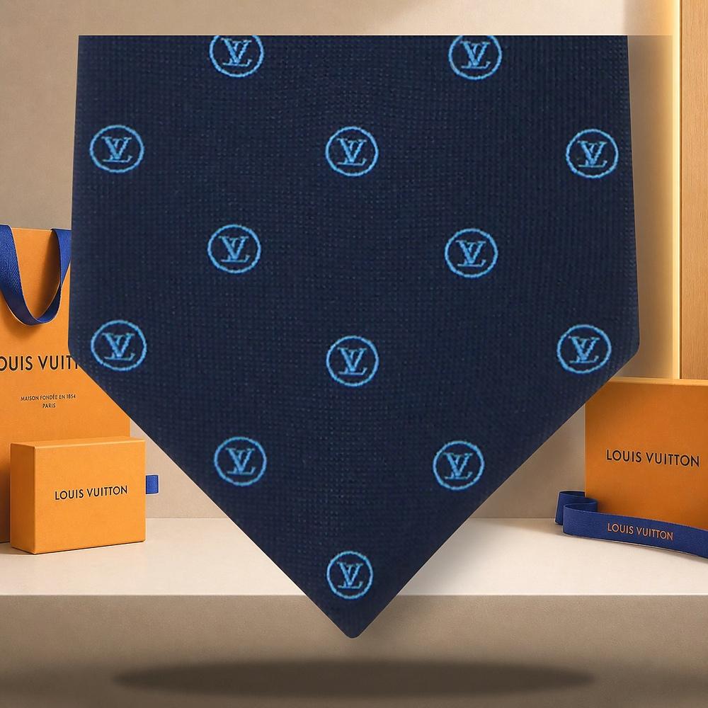 Louis Vuitton LV Small Circle Silk Tie M98589