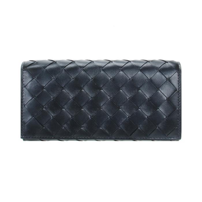 Bottega Veneta Intrecciato Leather Long Wallet Brown
