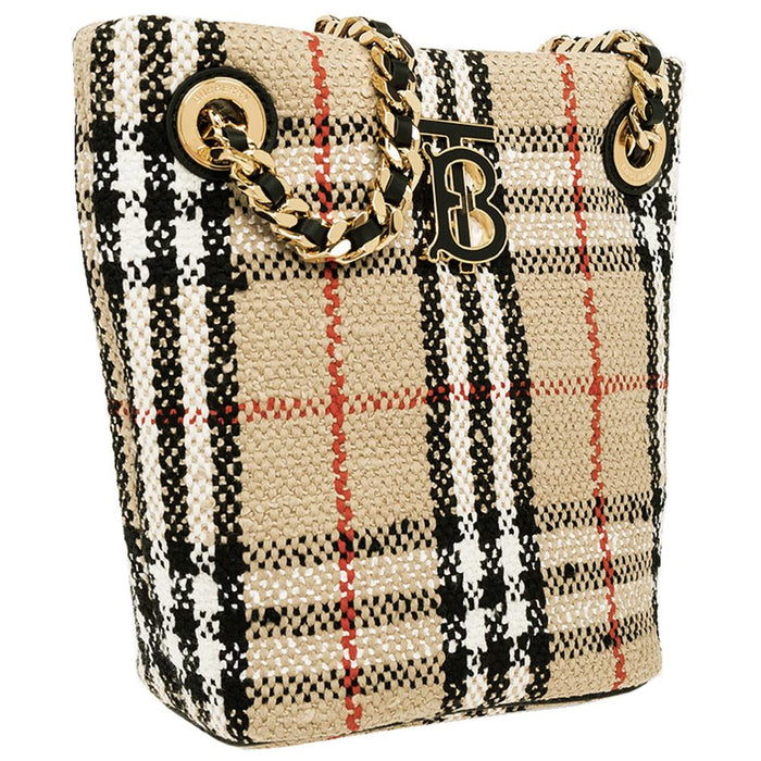 BURBERRY Archive Beige Lola Mini Bucket Bag Shoulder Bag