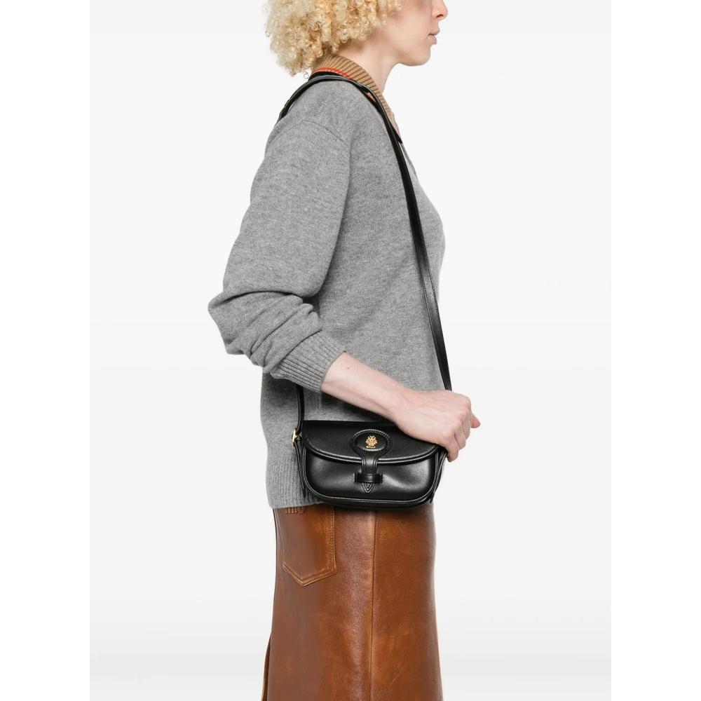 BALLY Beckett Leather Mini Shoulder Bag Black