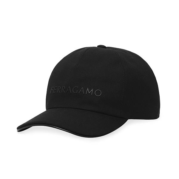 Ferragamo Men’s Cotton Baseball Cap Black FERRAGAMO 56 0056 0764758