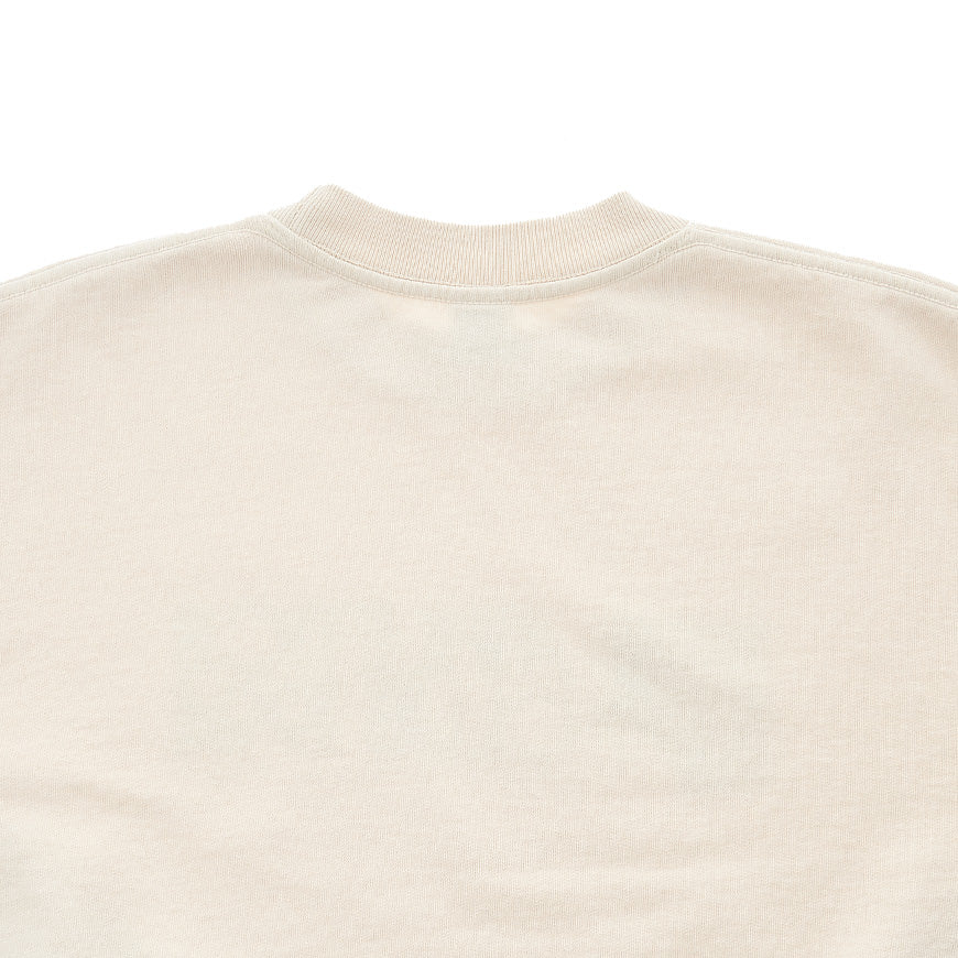 SPORTY&RICH Women's Athletic Crewneck Sweatshirt ATHLETIC CREWNECK CREAM GRASS 1