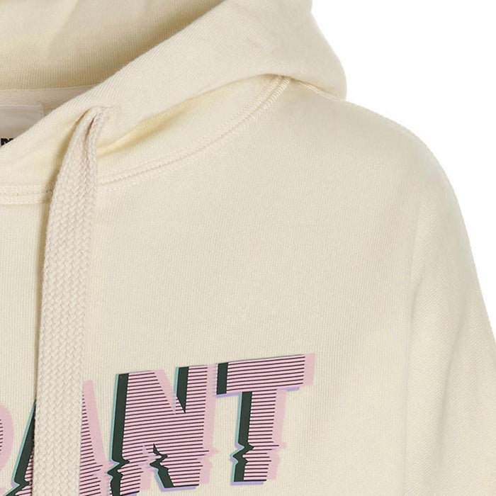 Isabel Marant Vanilla Logo Print Fleece Hoodie