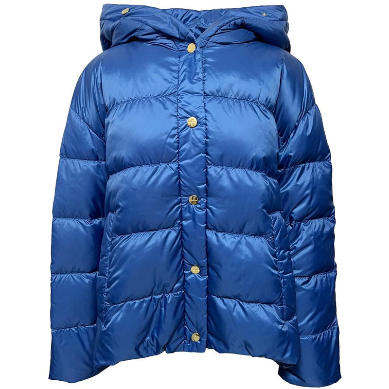 Max Mara Women's Blue Hooded Puffer Jacket 2519481154 031
