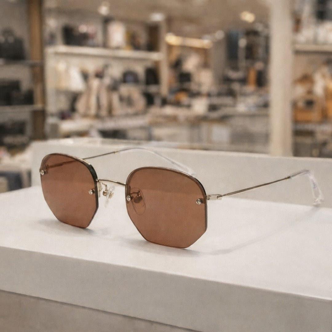 OUR LEGACY Silver Metal Brown Lens Unisex Sunglasses