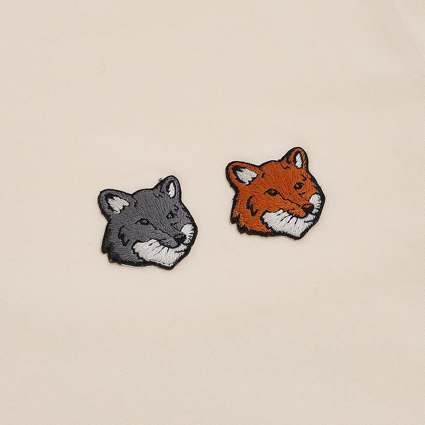 Maison Kitsune Double Fox Head Logo T-Shirt White Women’s