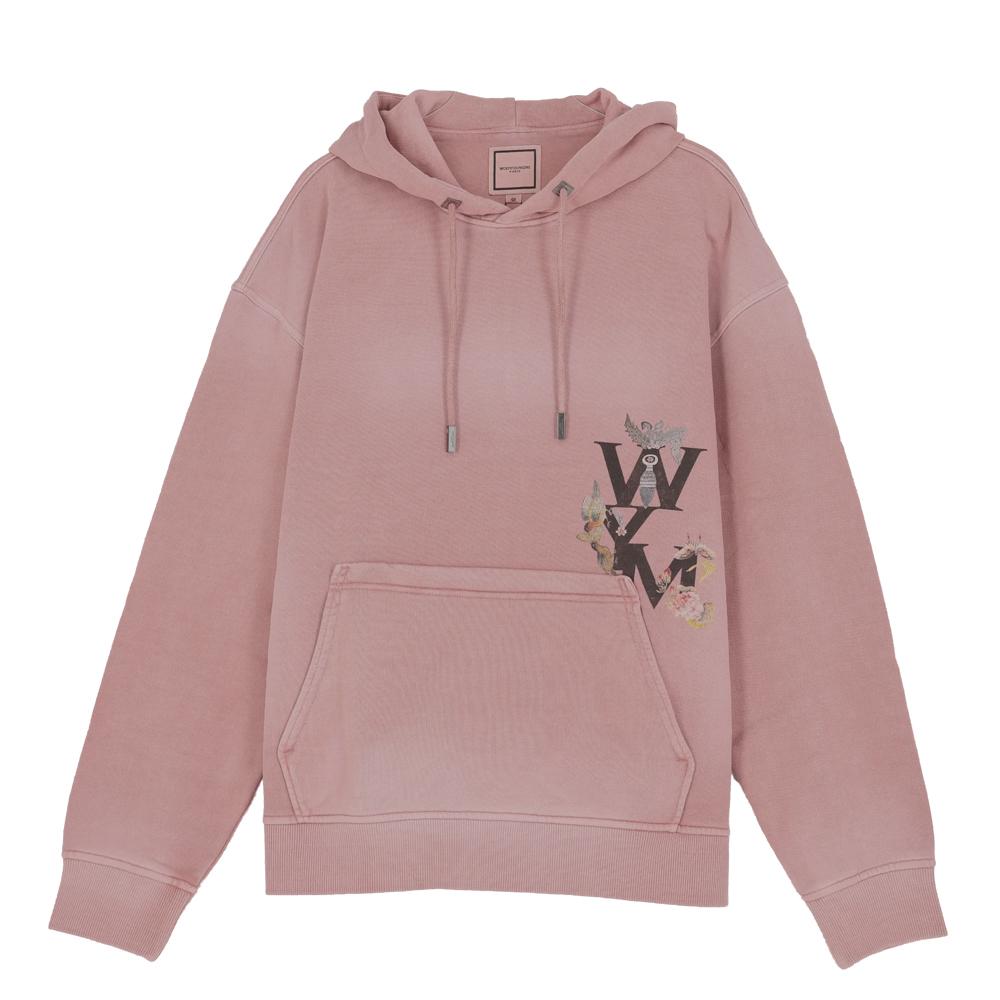 WOOYOUNGMI Men's Graphic Logo Dyed Hoodie W253TS38 775P