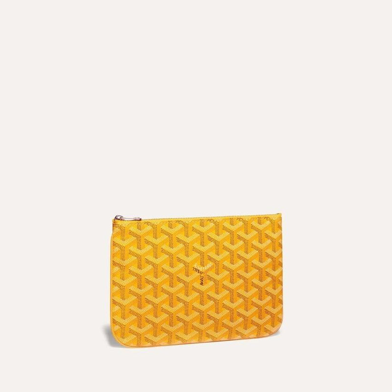 GOYARD Yellow Senat PM Women’s Clutch Pouch SENAT2PMLTY08CL08P