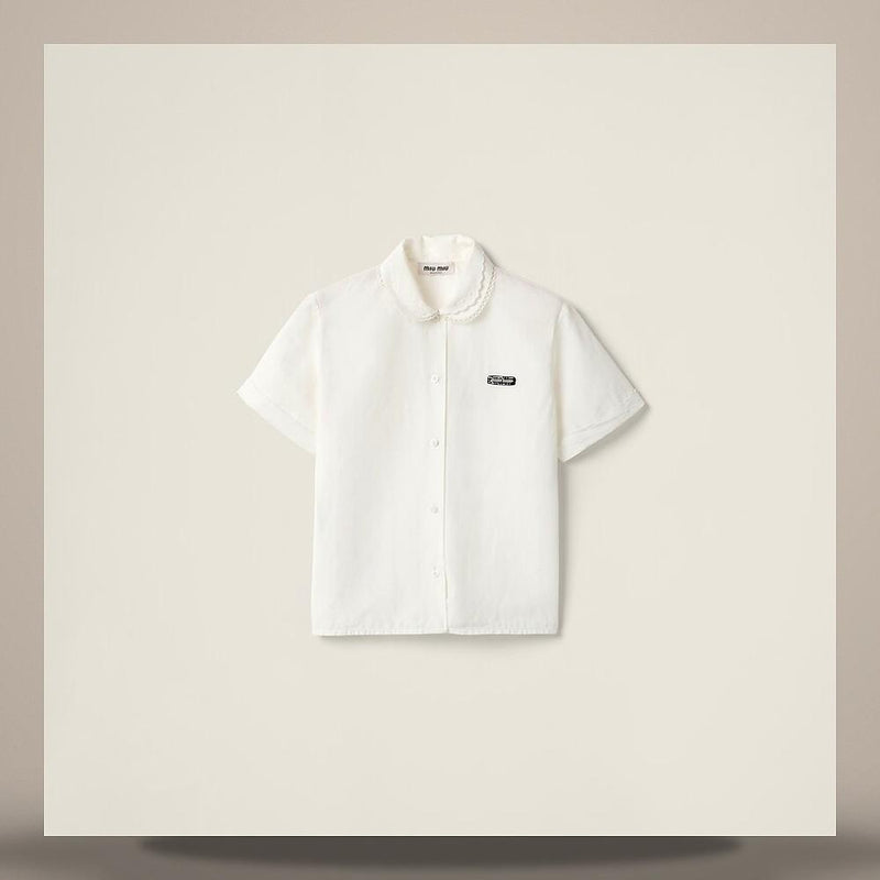 Miu Miu Slub Poplin Shirt MK1932 163M F0009
