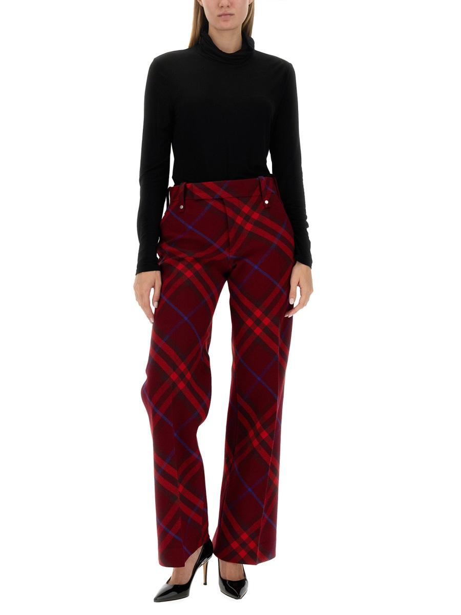 BURBERRY Black Wool Tailored Classic Pants