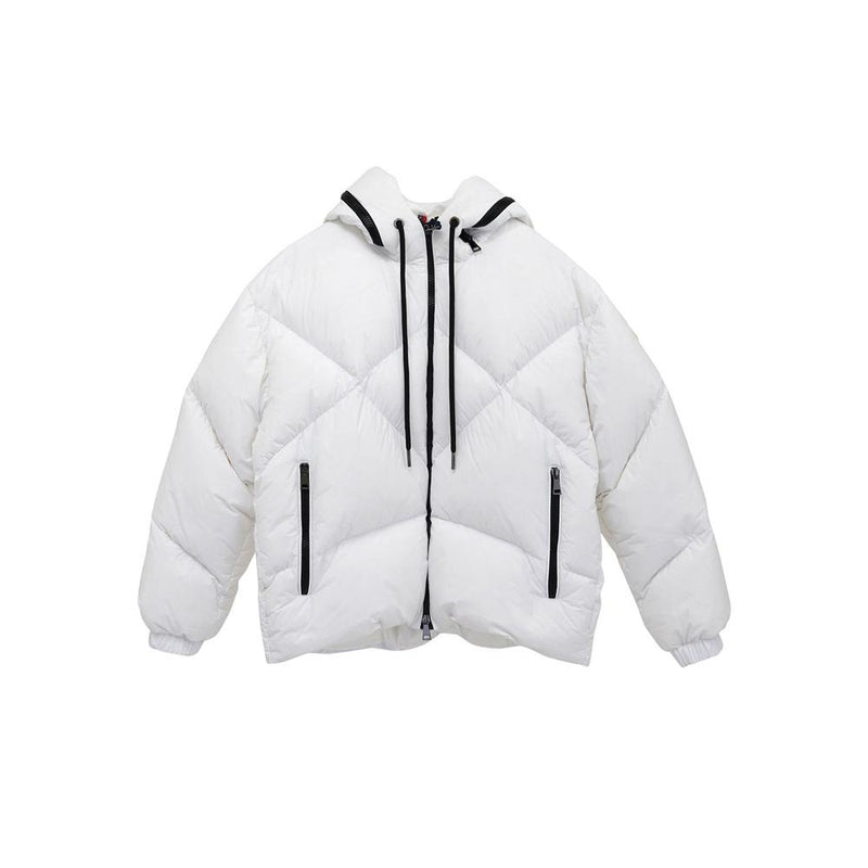 Moncler ESTOM Logo Down Puffer Jacket White