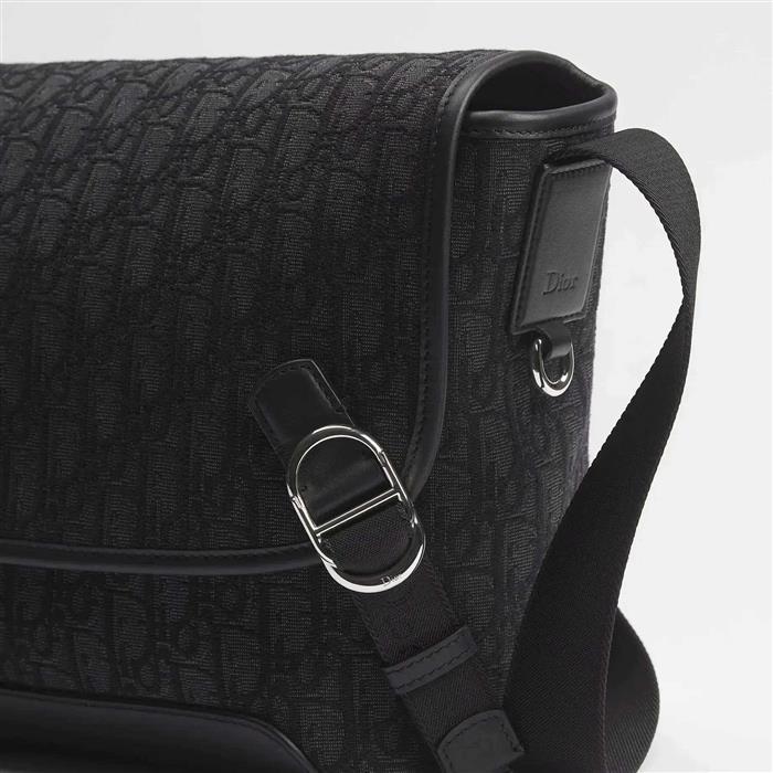 DIOR Jet Flap Messenger Bag Small Blue Crossbody