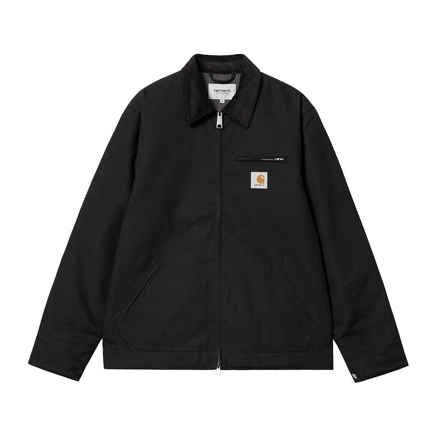 CARHARTT WIP Detroit Jacket Black Cotton Canvas Mens Jacket