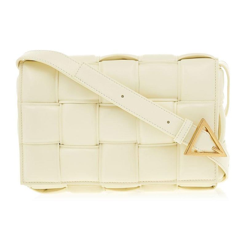 Bottega Veneta Padded Cassette Shoulder Bag Yellow Leather