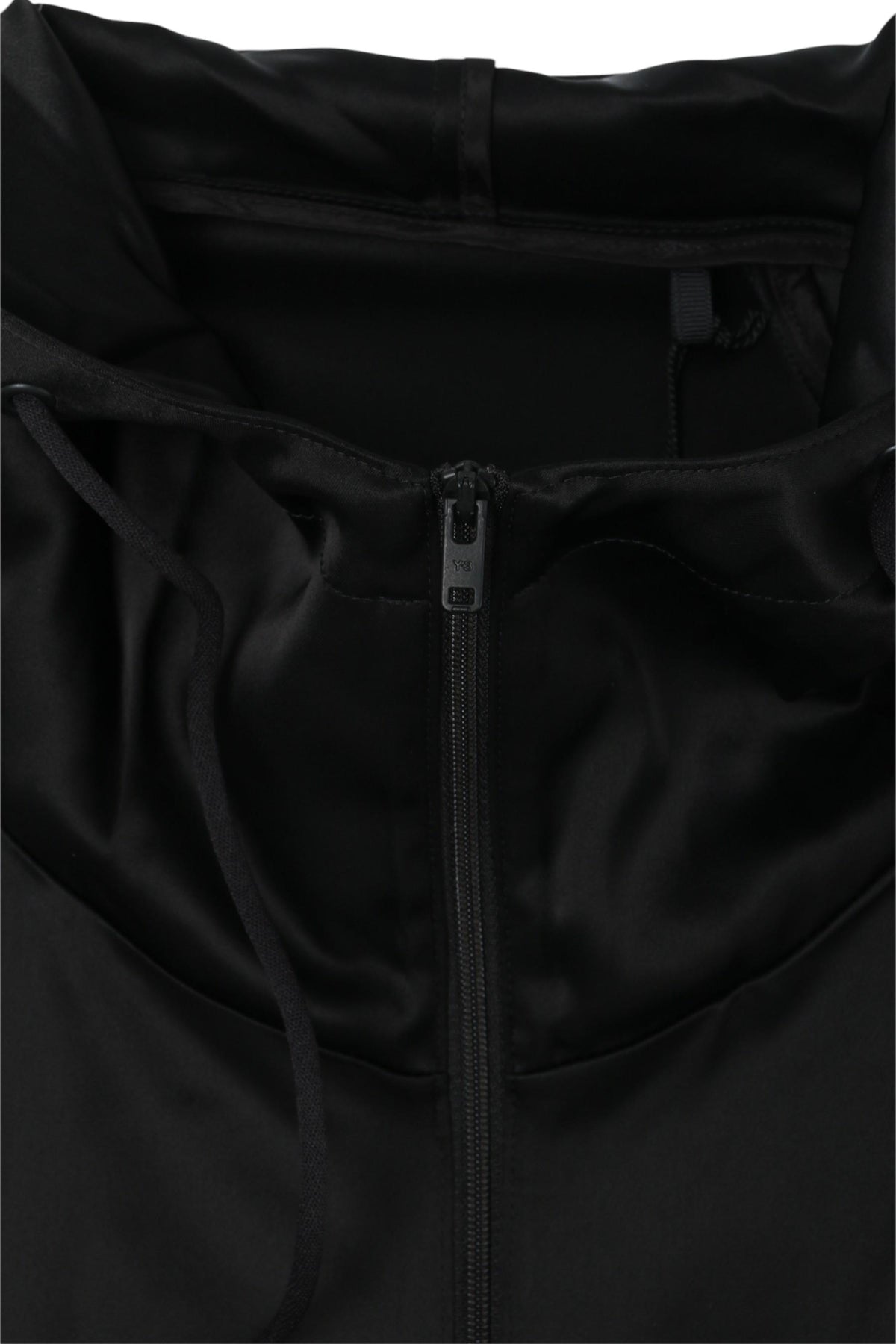 Y-3 Tech Silk Zip Hooded Jacket Black