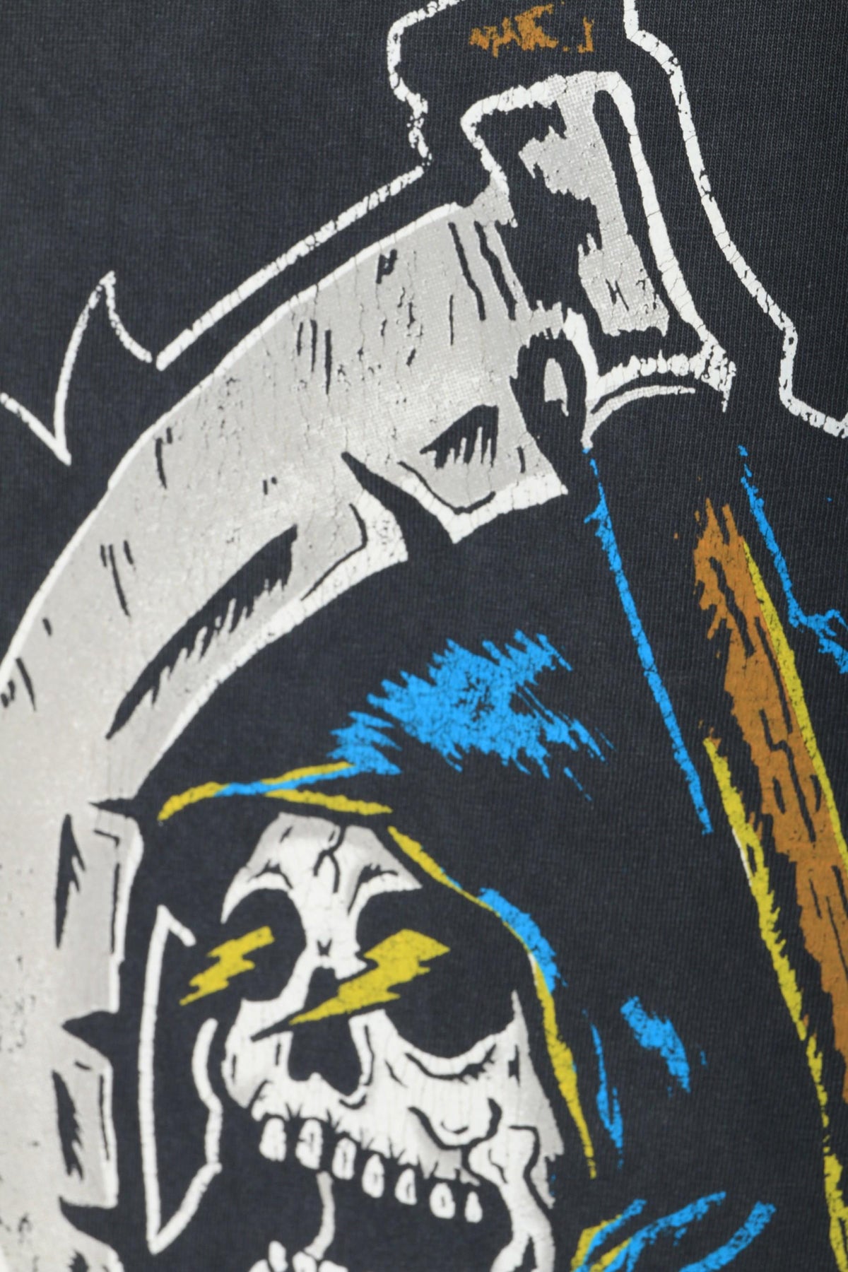 GALLERY DEPT. Vintage Black BIG REAPER ATK Graphic T-Shirt