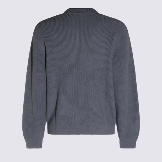 CARHARTT WIP Shady Blue Cotton Polo Shirt for Men