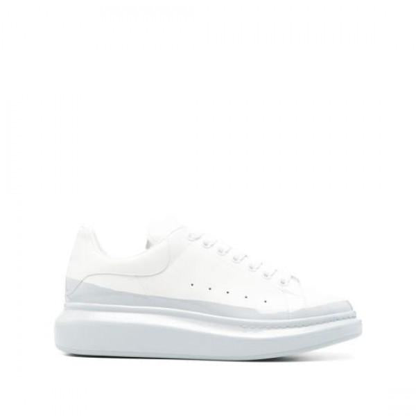 Alexander Mcqueen Oversized White Leather Low-Top Sneakers 856487 WIAJP 9299