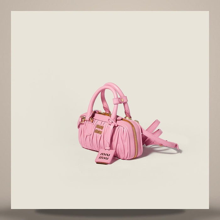 Miu Miu Arcadie Matelassé Nappa Leather Mini Shoulder Bag