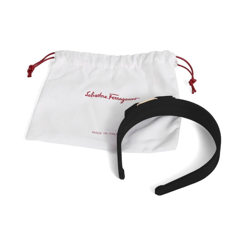 Ferragamo Women’s Hairband Accessory Black Headband 0572738