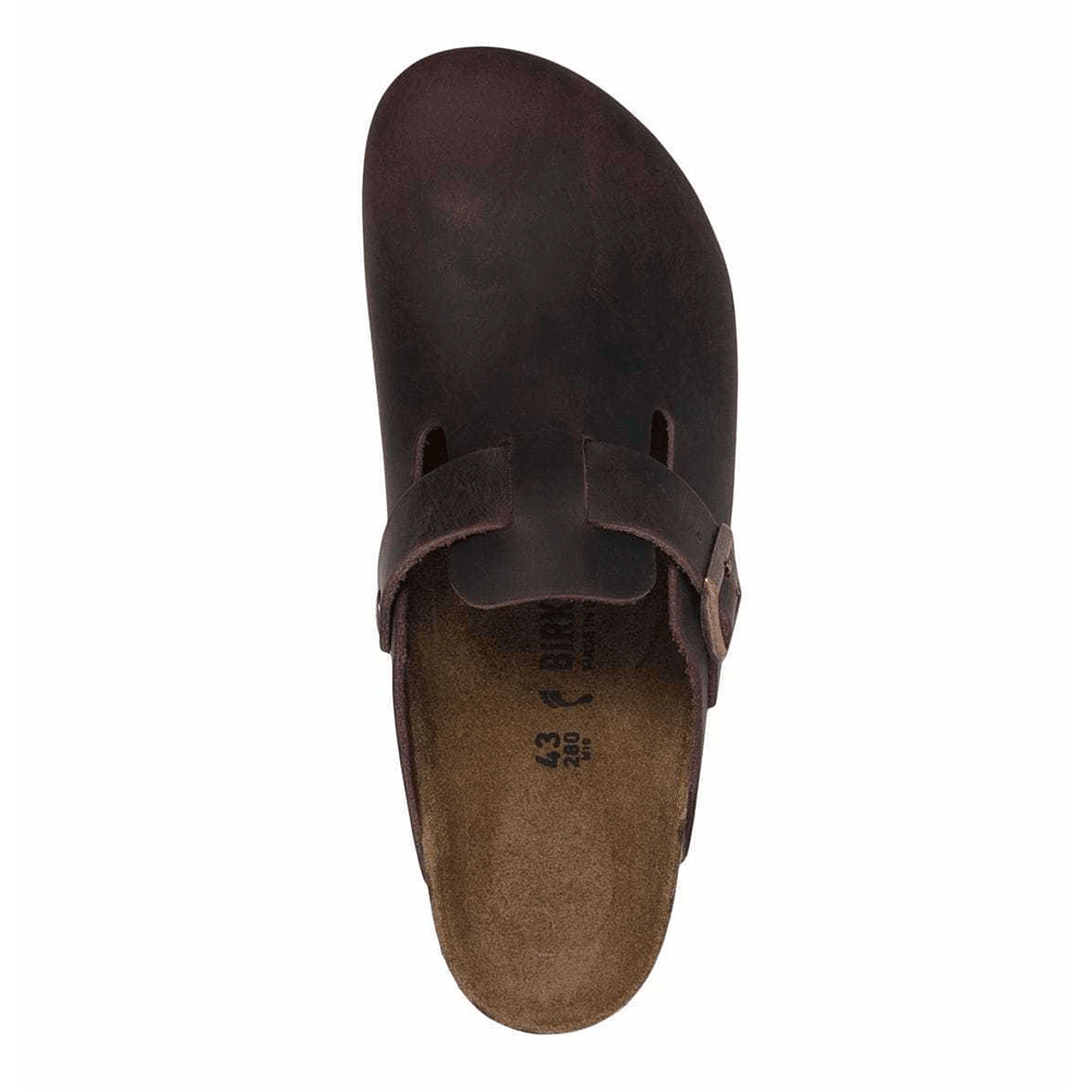 Birkenstock Boston Havana Unisex Leather Clogs Slippers 860133