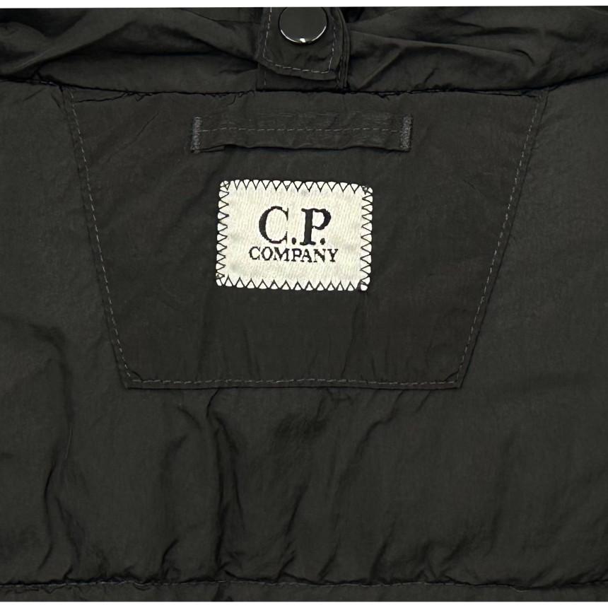 CP Company Chrome-R Goggle Hooded Down Jacket Black Unisex