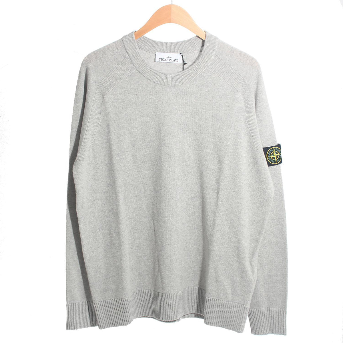 STONE ISLAND Wool Crewneck Sweater Gray Men’s